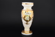 Ваза 30 см Лепка белая E-V Bohemia Crystal