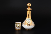 Комплект для ликера 7 предметов Лепка белая E-S Bohemia Crystal