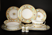 Столовый сервиз Falkenporzellan Vienna Seladon Gold на 6 персон 25 предметов (без Супницаа)