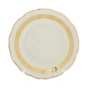 Набор тарелок Thun Мария Луиза Золотая лента Ivory 25 см (6 шт.)