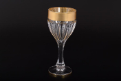 Комплект фужеров для вина Bohemia Gold Сафари матовая полоса 190 мл(6 шт.)