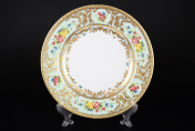 Набор тарелок Falkenporzellan Vienna Seladon Gold 26.5 см(6 шт.)