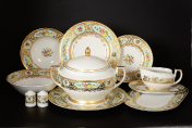 Столовый сервиз Falkenporzellan Vienna Seladon Gold 6 персон 26 предметов