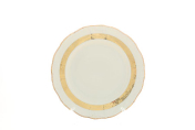Набор тарелок Thun Мария Луиза золотая лента Ivory 27 см(6 шт.)