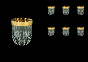 Комплект стаканов для виски 350 мл Adagio Antique Golden Classic Decor Astra Gold (6 шт.)