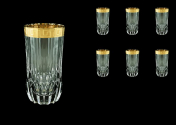 Комплект стаканов для воды 400 мл Antique Golden Classic Decor Astra Gold (6 шт.)