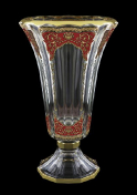 Ваза на ножке 40 см Flora's Empire Golden Red Light Astra Gold