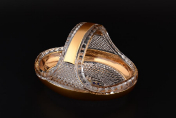 Корзинка 23 см CRYSTAL HEART Bohemia Crystal