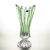 Ваза для цветов Aurum Crystal Plantica зелёная 40 см