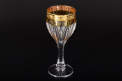 Комплект фужеров для вина 190 мл Сафари желтый (6 шт.) BOHEMIA GOLD
