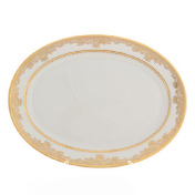Овальное блюдо Falkenporzellan Cream Gold 36 см