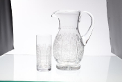Комплект для воды 7 предметов Снежинка Bohemia Crystal
