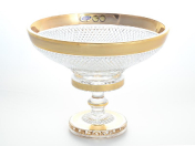 Фруктовница на ножке Золото Bohemia Max Crystal 30 см Bohemia Crystal