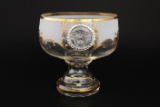 Конфетница н/н 16 см "Версачи Гаргона" Б-Г фон Bohemia Crystalite