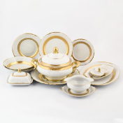 Столовый сервиз на 6 персон 27 предметов Матовая лента Sterne porcelan