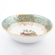 Набор салатников Sterne porcelan Охота Зеленая 19 см(6 шт.)