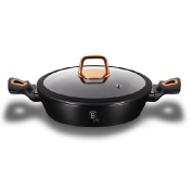 Сотейник со стеклянной крышкой Berlinger Haus Rose Collection Black 28 см, 3,8л Phantom Line