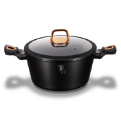 Кастрюля со стеклянной крышкой Berlinger Haus Rose Collection Black 24 см, 4,1л Phantom Line