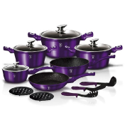 Комплект посуды Berlinger Haus Royal Purple Metallic Line 15 предметов Phantom Line