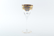 Комплект фужеров для вина Astra Gold Natalia Golden Blue Decor 250 мл(6 шт.)