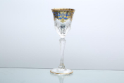 Комплект рюмок для водки Astra Gold Natalia Golden Blue Decor 80 мл(6 шт.)