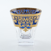 Комплект стаканов для виски Astra Gold Natalia Golden Blue Decor 270 мл(6 шт.)