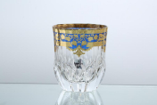 Комплект стаканов для виски Astra Gold Natalia Golden Blue Decor 350 мл(6 шт.)