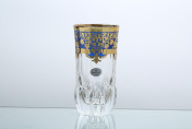 Комплект стаканов для воды Astra Gold Natalia Golden Blue Decor 400 мл(6 шт.)
