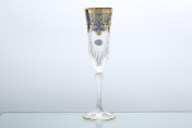 Комплект фужеров для шампанского Astra Gold Natalia Golden Blue Decor 180 мл(6 шт.)