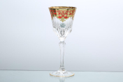Комплект фужеров для вина Astra Gold Natalia Golden Red Decor 220 мл(6 шт.)