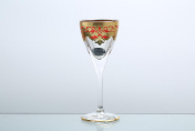 Комплект рюмок для водки Astra Gold Natalia Golden Red Decor 70 мл(6 шт.)