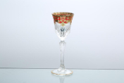 Комплект рюмок для водки Astra Gold Natalia Golden Red Decor 80 мл(6 шт.)