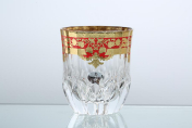 Комплект стаканов для виски Astra Gold Natalia Golden Red Decor 350 мл(6 шт.)