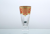 Комплект стаканов для воды 380 мл Natalia Golden Red Decor Astra Gold (6 шт.)