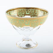Конфетница Astra Gold Natalia Golden Turquoise D.13 см