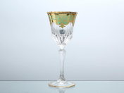 Комплект фужеров для вина Astra Gold Natalia Golden Turquoise D. 220 мл(6 шт.)