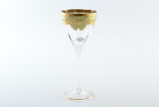 Комплект фужеров для вина Astra Gold Natalia Golden Turquoise D. 250 мл(6 шт.)