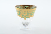 Комплект стаканов для виски Astra Gold Natalia Golden Turquoise D. 200 мл(6 шт.)