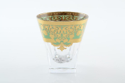 Комплект стаканов для виски Astra Gold Natalia Golden Turquoise D. 270 мл(6 шт.)