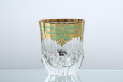 Комплект стаканов для виски Astra Gold Natalia Golden Turquoise D. 350 мл(6 шт.)