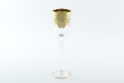 Комплект фужеров для шампанского Astra Gold Natalia Golden Turquoise D. 170 мл(6 шт.)