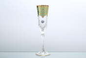 Комплект фужеров для шампанского Astra Gold Natalia Golden Turquoise D. 180 мл(6 шт.)