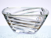Фруктовница Bohemia Gold Facet 32 см