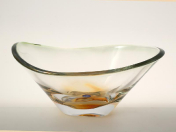 Фруктовница Bohemia Gold Kyoto Зелёная 31 см