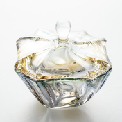 Конфетница Bohemia Gold Neptune 13 см