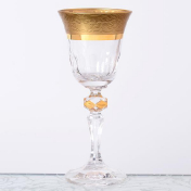 Комплект рюмок Кристина для водки Bohemia Gold Zvonek Mat 60 мл