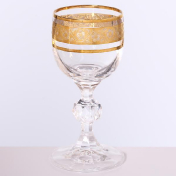 Комплект рюмок для водки 50 мл Клаудия Золото (6 шт.) Bohemia Gold