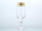 Комплект фужеров для шампанского Bohemia Gold Клаудиа Золото V-D 180 мл(6 шт.)
