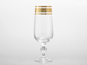 Комплект фужеров для шампанского Bohemia Gold Клаудиа Золото V-D 280 мл(6 шт.)