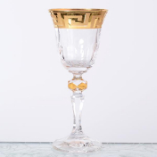 Комплект рюмок Кристина для водки Bohemia Gold Костка 60 мл(6 шт.) Bohemia Crystalite